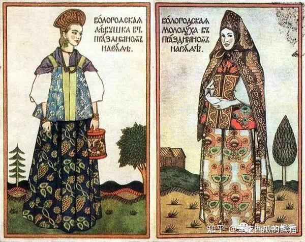 俄罗斯传统服饰上的学问