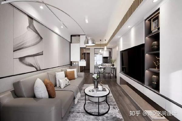 深圳装修 当现代风遇上高级灰,小户型的现代轻奢