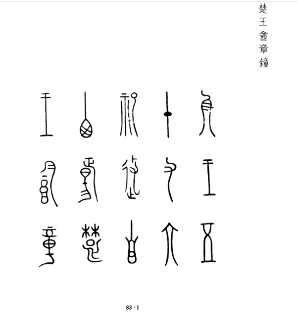 图b-1 金文《殷周金文集成》第一集,83.