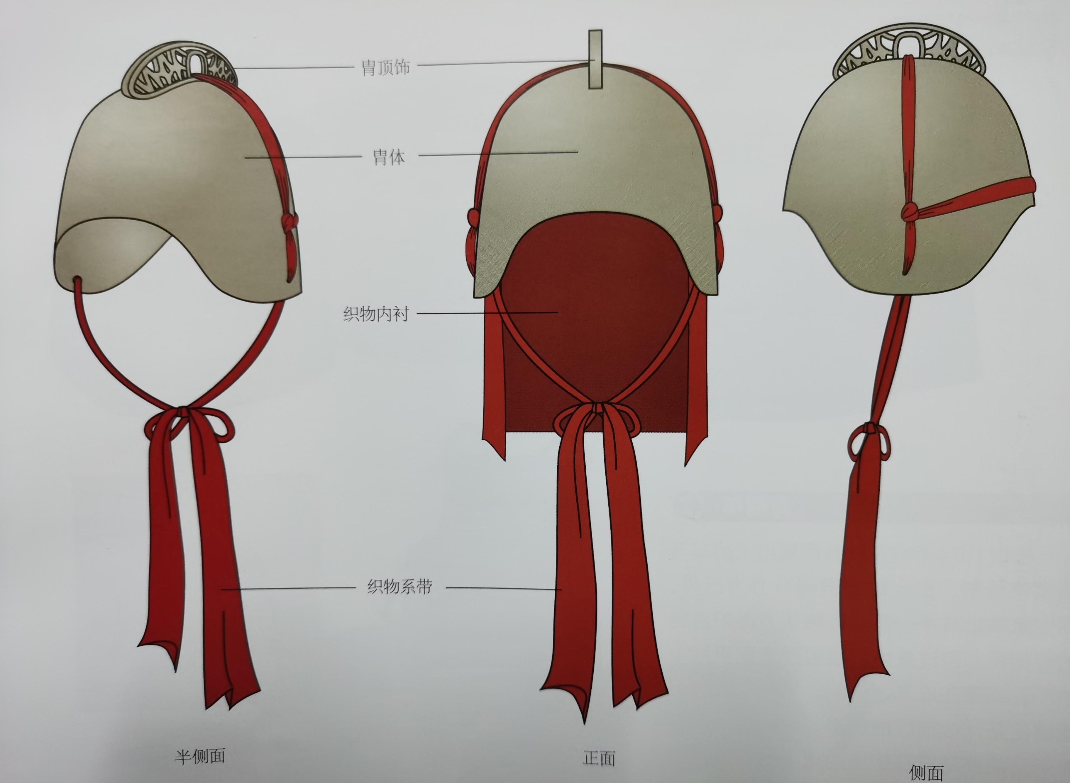 据1975年北京昌平西周墓出土青铜甲胄,该胄没有纹理为素面,内衬有织物