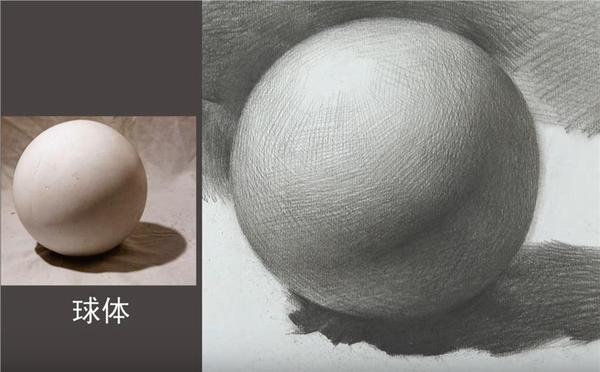 素描球体基本成型了,想要更完美的写实球体,还要更细腻的画,以及球