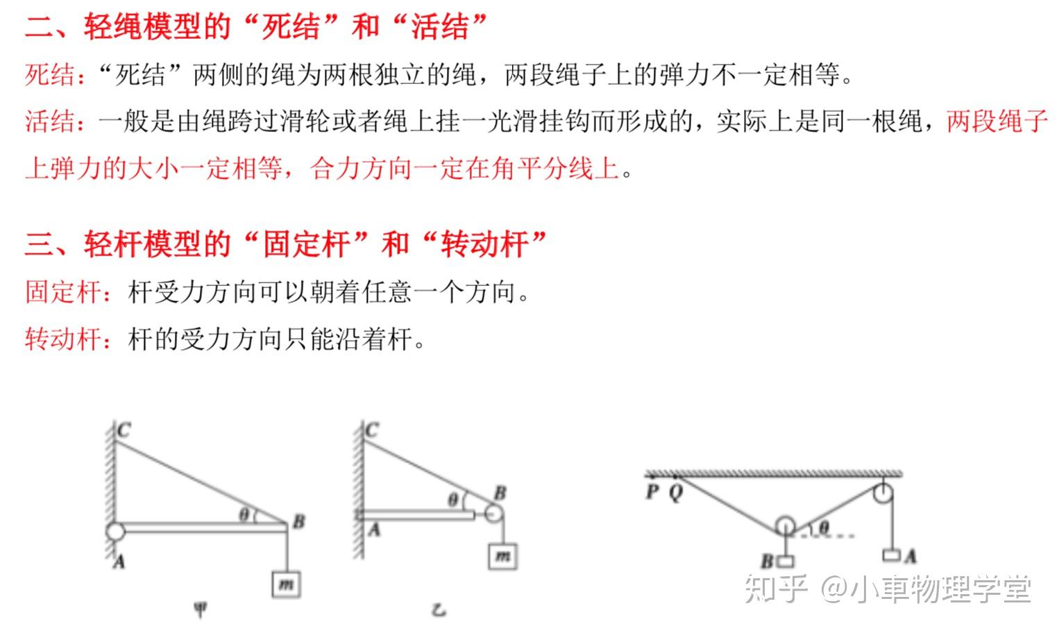 轻绳轻杆的两种模型你需要一次性梳理清楚