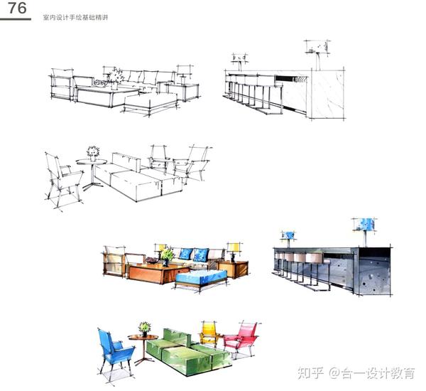 合一设计教育——室内手绘公开课(4 两点透视基础与空间速写) 合一