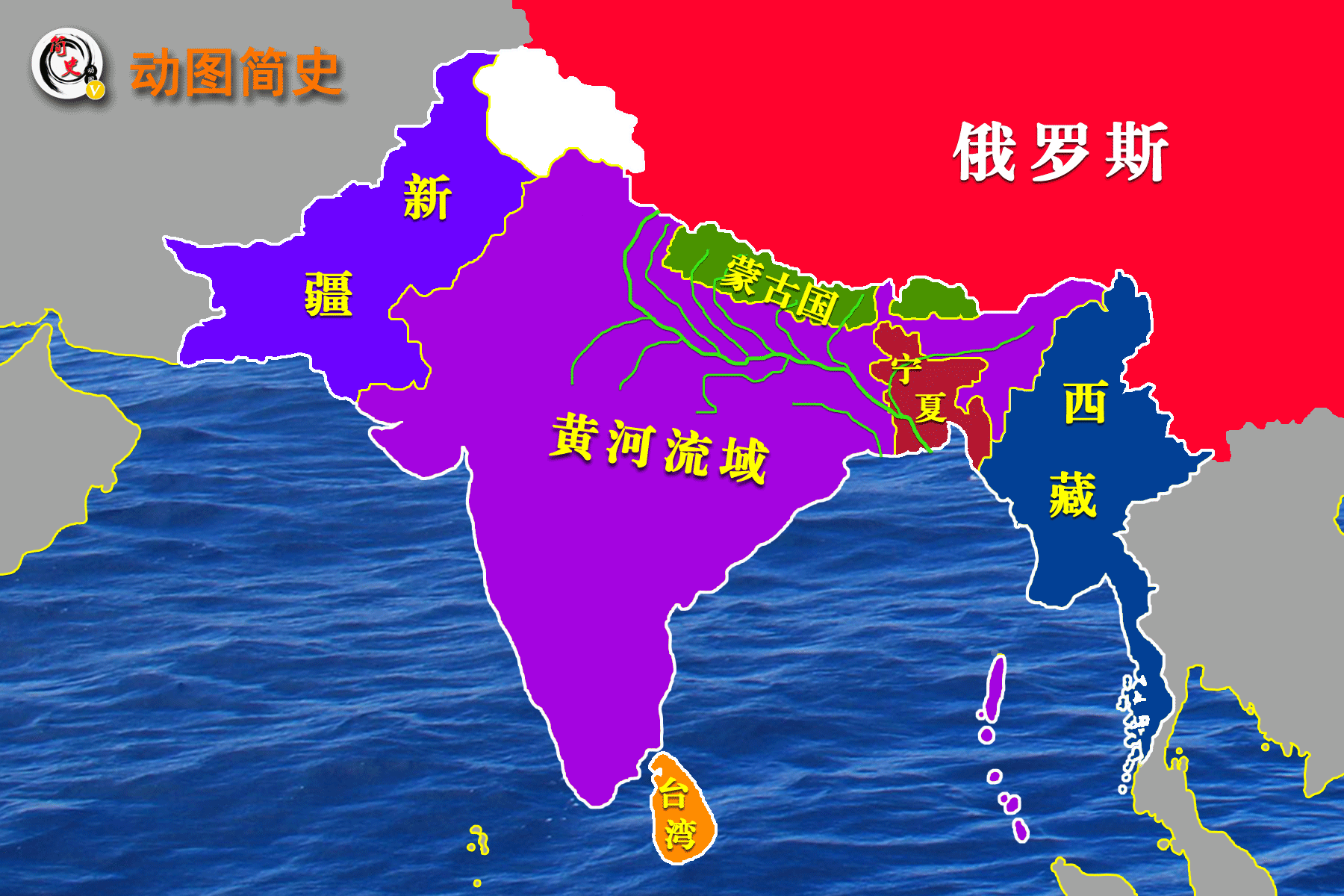 从地图上分析,为什么印度本质上就是翻版的中国?