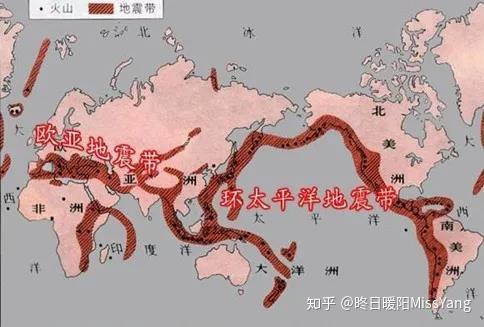 欧亚地震带也叫"地中海-喜马拉雅山地震带",主要分布于亚欧大陆,因为