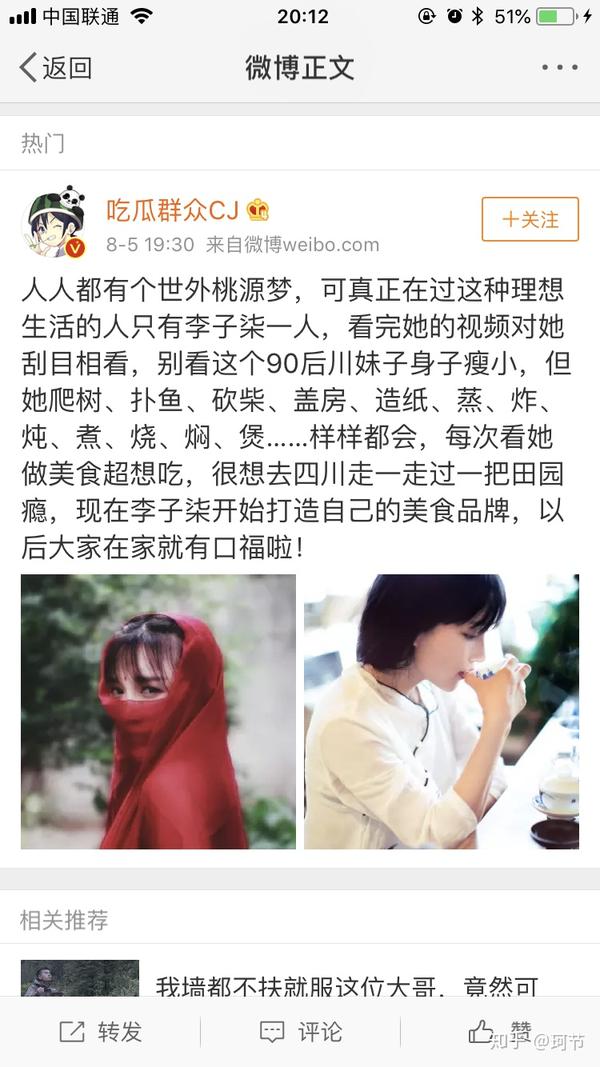 之前两年的粉丝积累应该能让李子柒的团队和她背后注册的公司大红大火