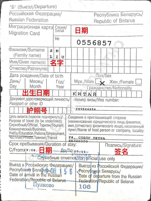 步骤五,办理落地签证