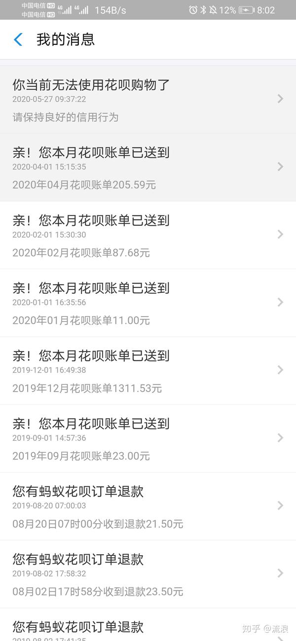 花呗被冻住了