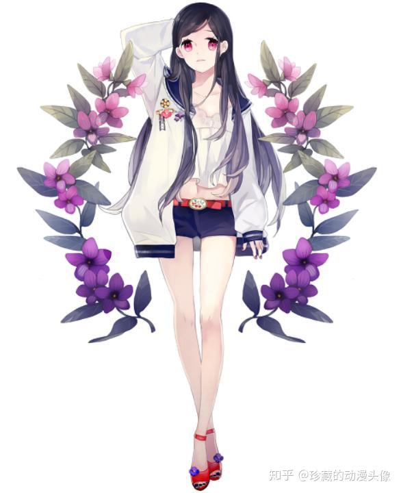 动漫美图欣赏:打扮朴素,亭亭玉立的二次元美少女!