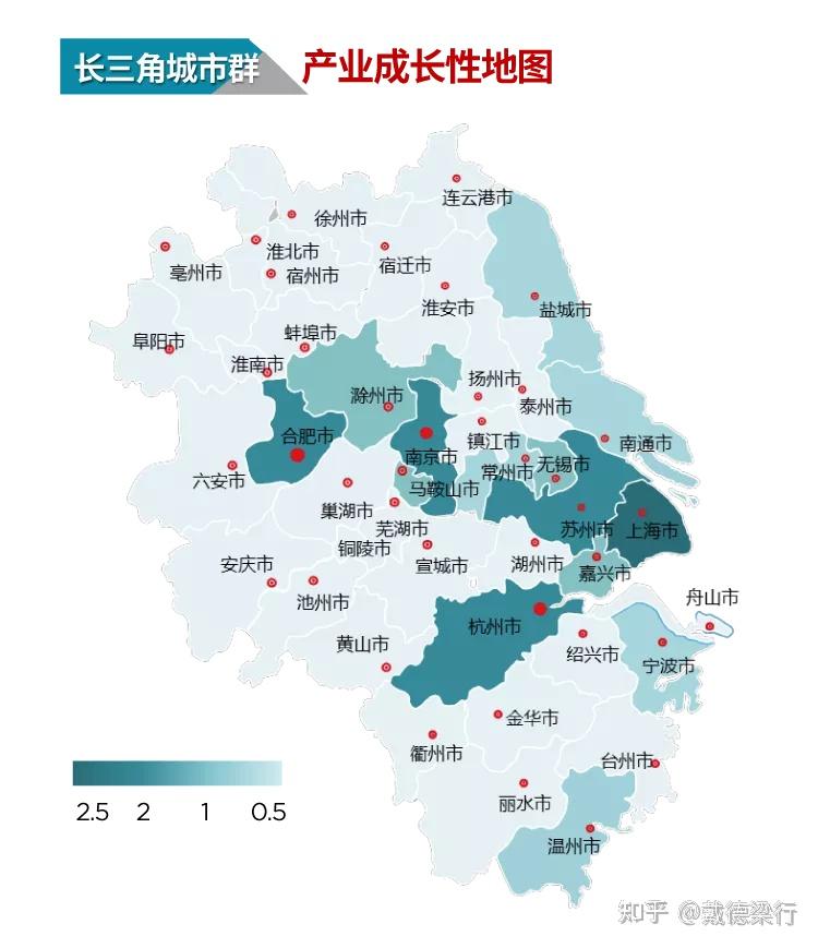 热力值二:2021长三角城市群 产业成长性指数