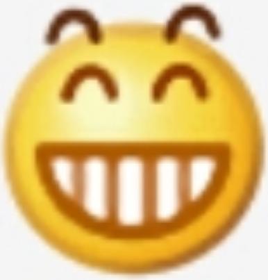 微信自带的表情只有1颗门牙,而且长在正中间.