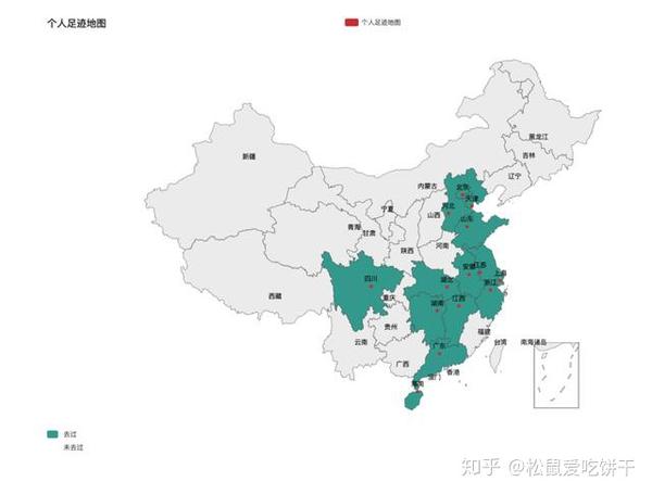 用python来绘制自己的个人足迹地图精确到市级别