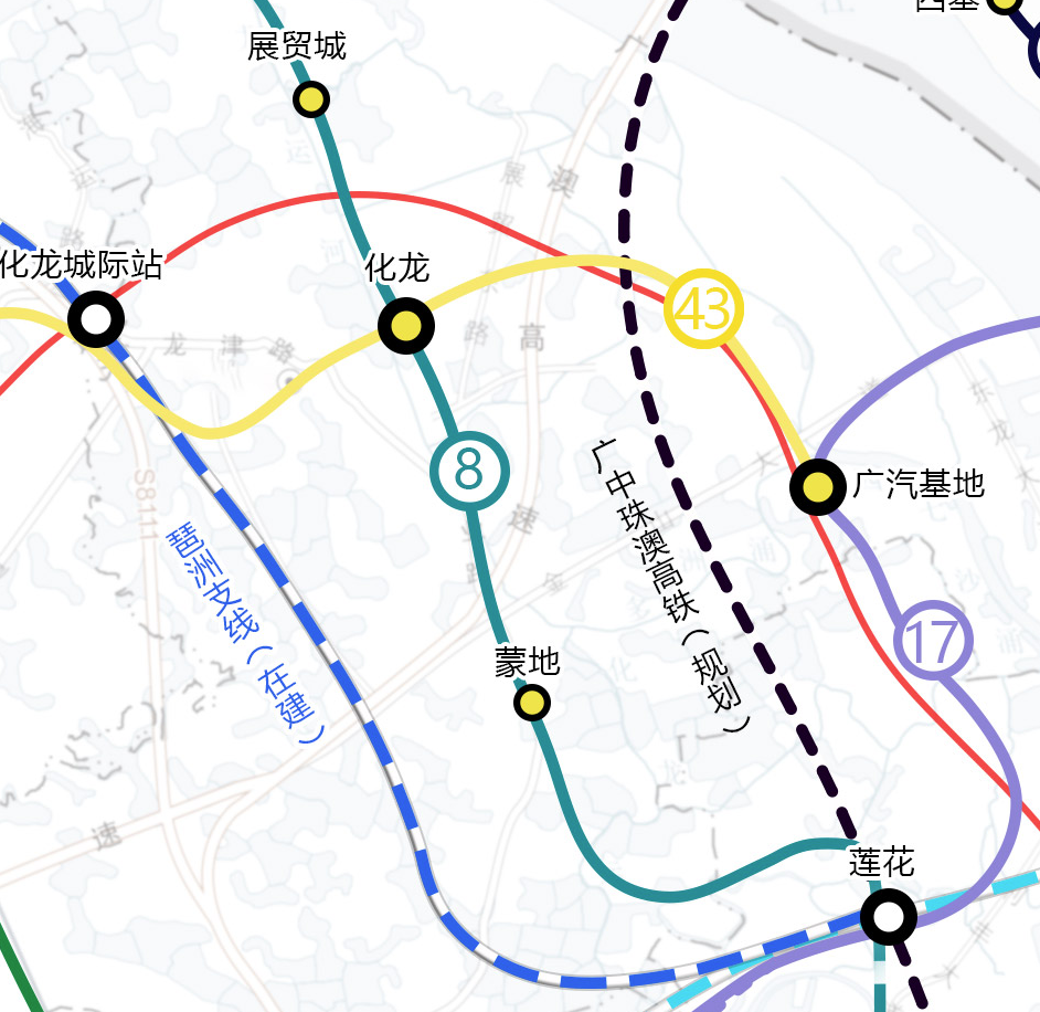 白云好消息8号线24号线加站飞翔公园或三线换乘