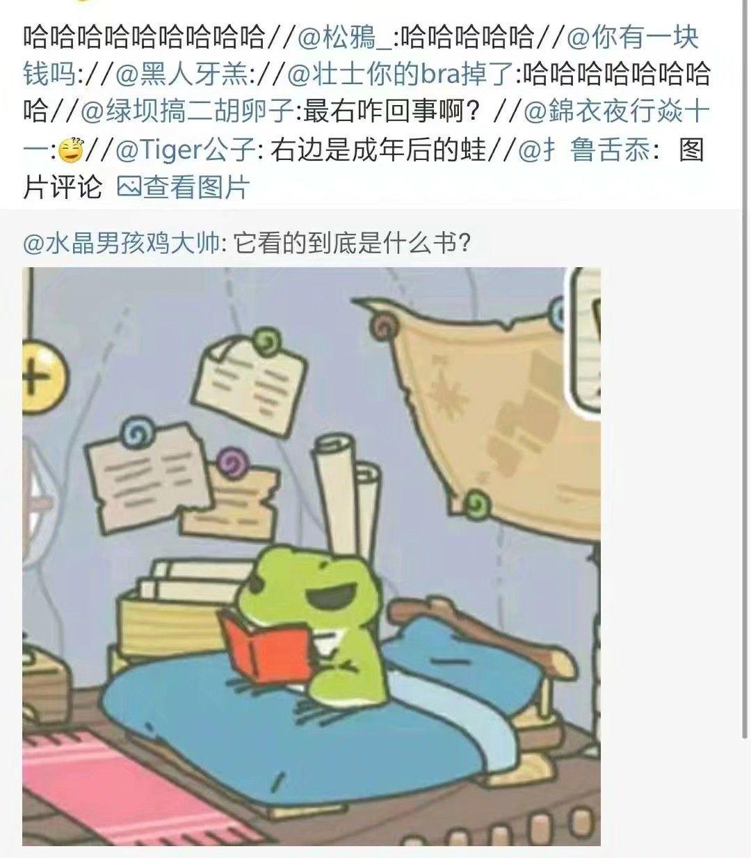 旅行青蛙里小青蛙为什么要读书读的书是什么