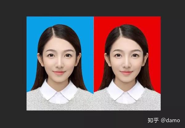 ps证件照换底色