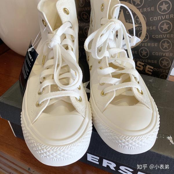 打卡匡威奶油金标