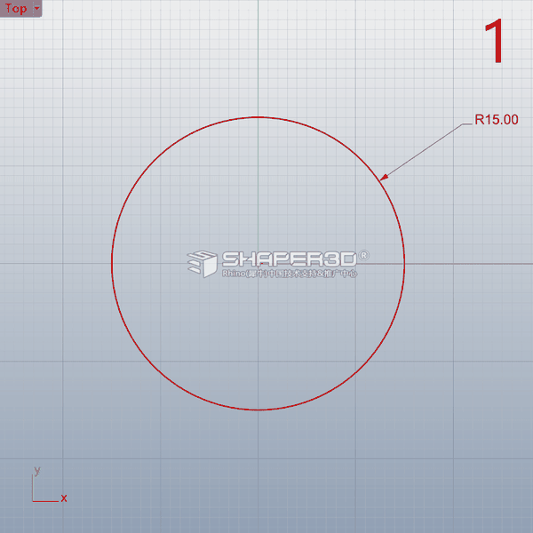 在top视图绘制造型顶部轮廓曲线,整个过程比较简单,这里不做过多解释