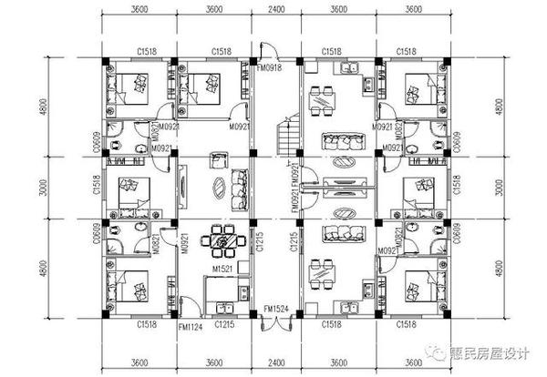 8mx12.6m丨自住 出租四层自建房方案分享