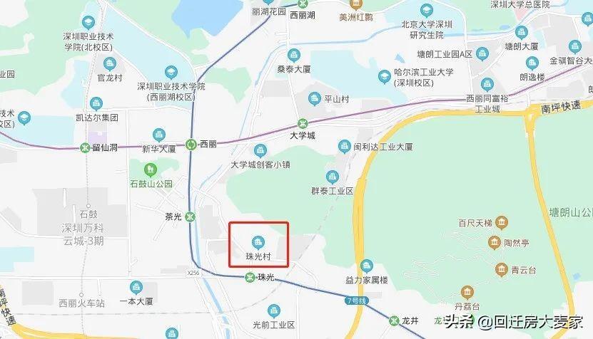 西丽校区,南方科技大学,北京大学深圳校区,清华大学深圳国际校区南山
