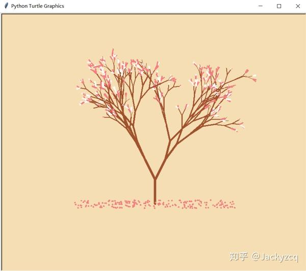 如何用python画美丽樱花树及绚烂图案