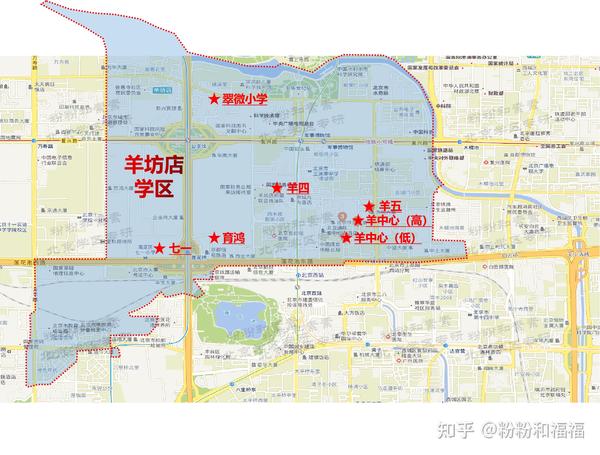 北京海淀学区划分街道地图学区划分