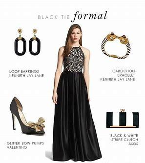 black tie (formal) 这是最常见的正规着装要求.