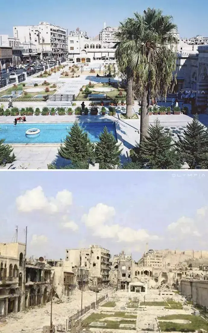 一组图看叙利亚战争前后对比