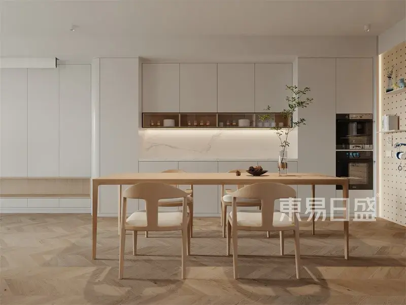 120平现代简约风格装修用原木筑就一个温暖的家