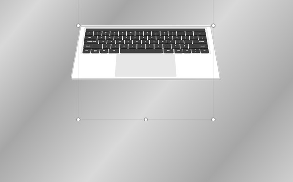 ppt做3d笔记本样机(可自由开合)