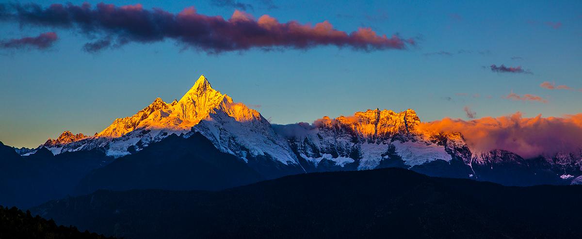 大香格里拉,日照金山,梅里十三峰