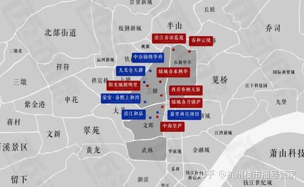 2021年杭州10区板块精装限价图,记得收藏!