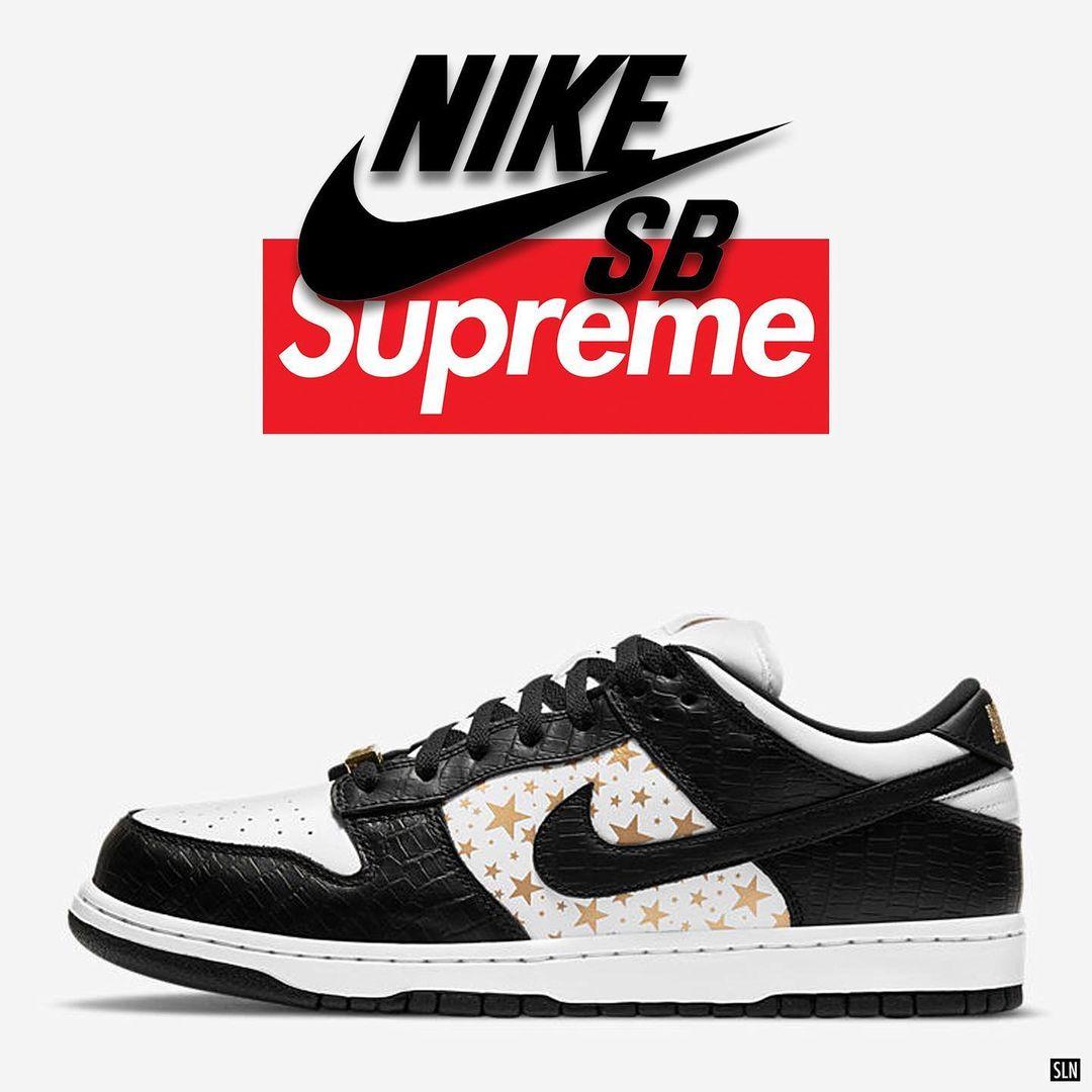 supreme x nike sb dunk low stars 今日发售 知乎