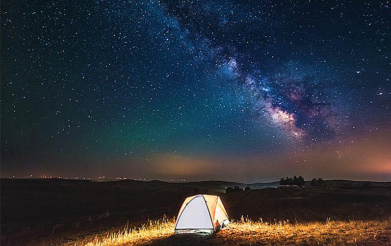 仰望星空自绘关于星空的那些油画儿