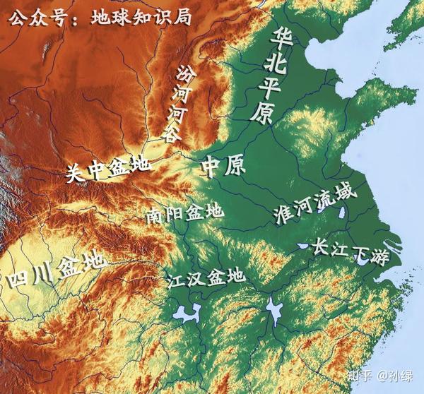 关中盆地之所在