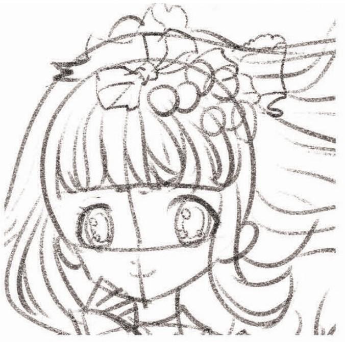 part 2 美少女头部绘制步骤 - 零起步学画动漫美少女