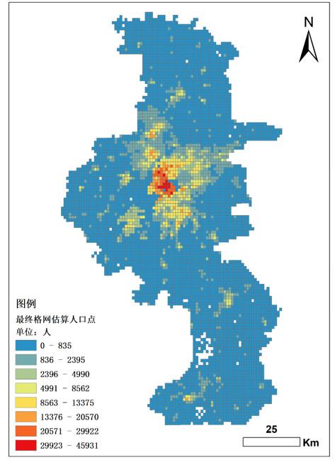 其定位次数热力图和街道级别人口密度图如下