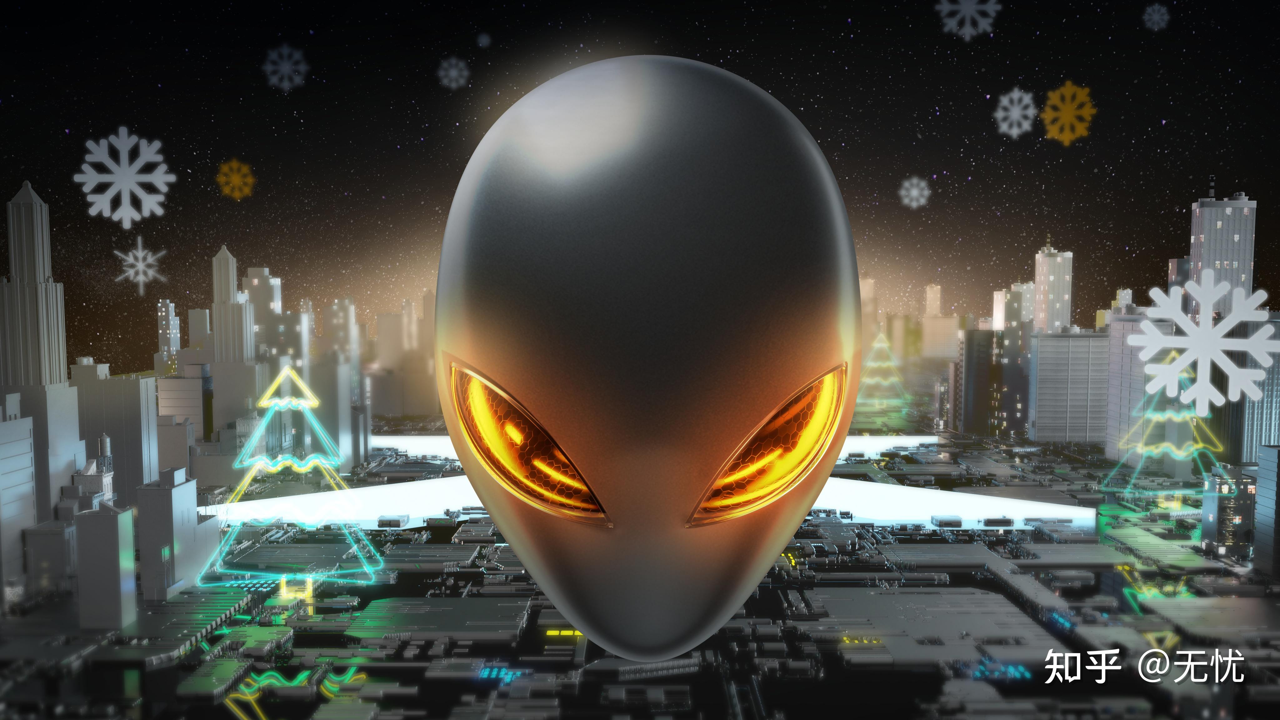 alienware外星人电脑上海久光中心店冬日壁纸分享