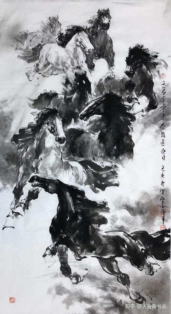 专职画马的画家唐煌