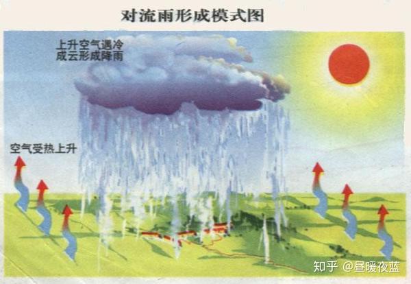 对流雨模式图  来自网络