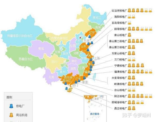 盘点中国大陆18座核电站,广东省最多有6座占三分之一