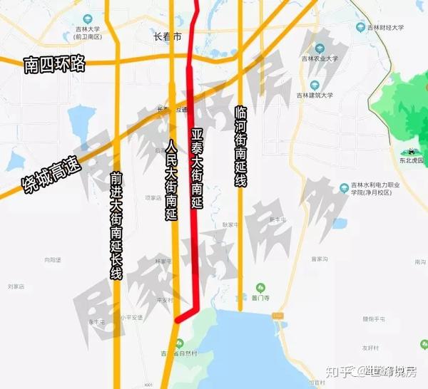 (亚泰大街断头路)   人民大街和亚泰大街两边的地区,   也将伴随着