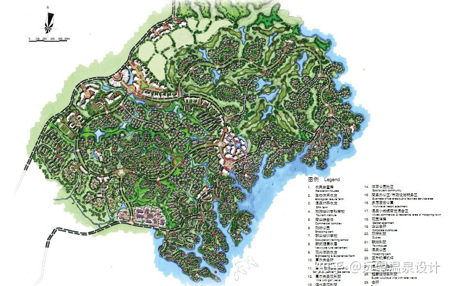 四川达州大竹百岛湖温泉度假区规划设计方案