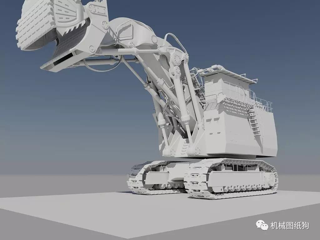 【工程机械】rh 400矿用挖掘机模型3d图纸 autocad设计 dwg格式