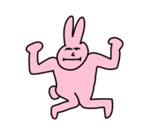 怪诞粉色兔子表情包 - 知乎