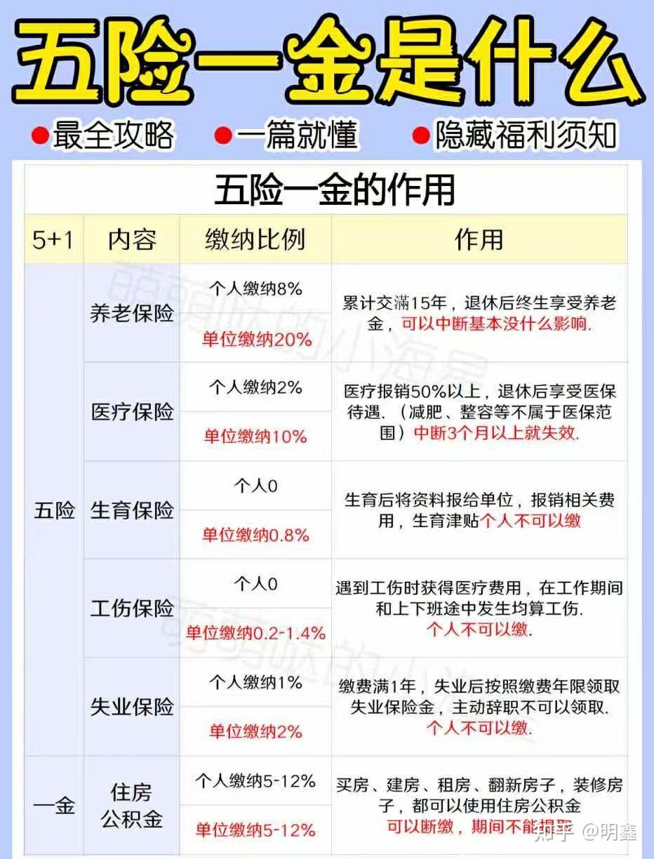 什么是五险一金 知乎