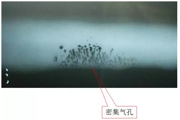 密集气孔缺陷底片