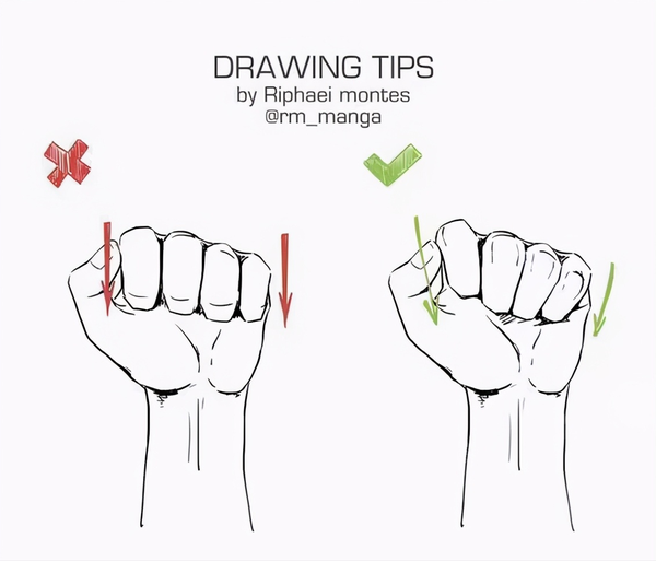 手部怎么画动漫手部常见的错误画法示范