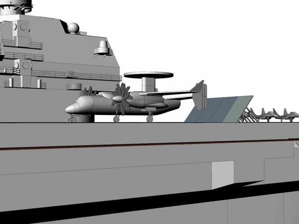 苏联1143.7型航母1/700建模2