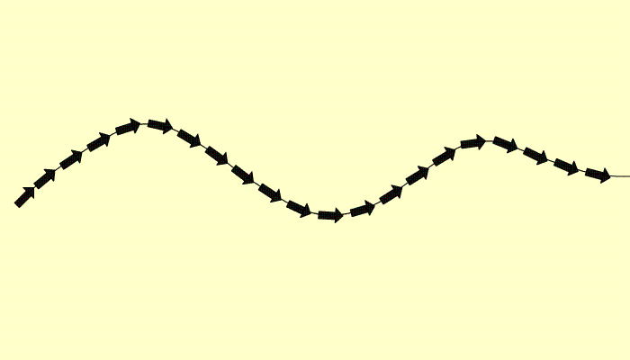 flash如何制作沿曲线移动的箭头动画