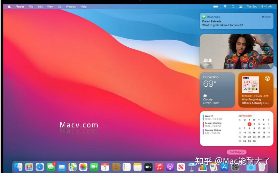 macos big sur功能介绍|使用"通知中心"中的小组件